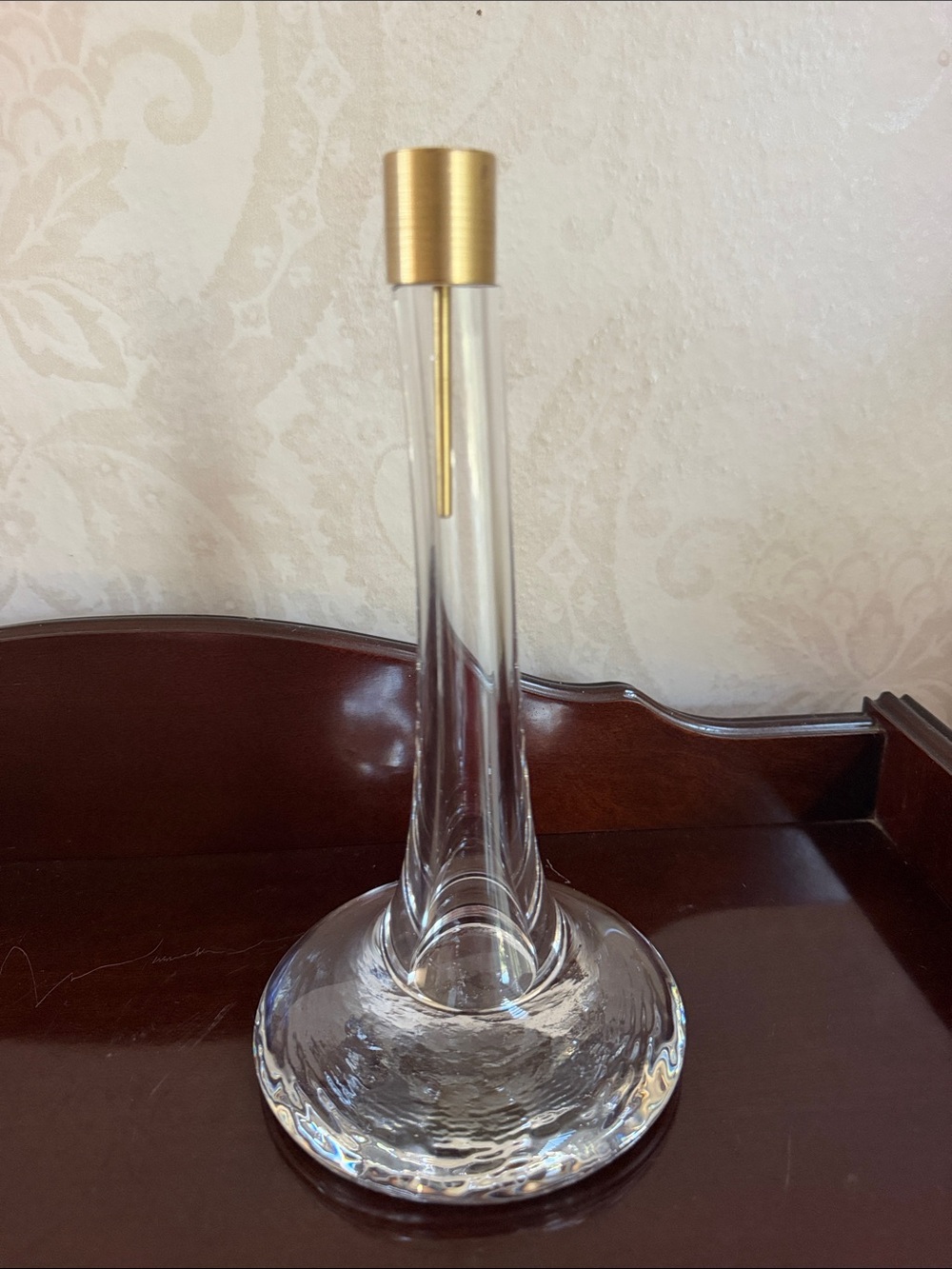 High- end  SKLO puddle vase with a candle cup as candle stick